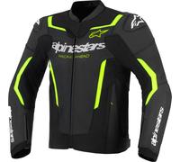 Alpinestars GP Force V2 Air Motorcycle Leather Jacket, black-yellow, size 50 for Men