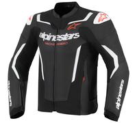 Alpinestars GP Force V2 Air Motorcycle Leather Jacket, black-white, size 58 for Men
