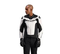 Alpinestars Gp Force V2 Leather Jacket White 52 Men