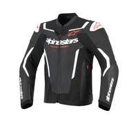 Alpinestars GP Force V2 Motorcycle Leather Jacket, black/white, size 54