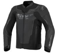 Alpinestars GP Force V2 Leather Motorcycle Street Urban Jacket - Black / Black