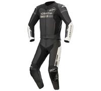 Alpinestars GP Force Chaser Two Piece Motorcycle Leather Suit, black-white, size 50 for Men
