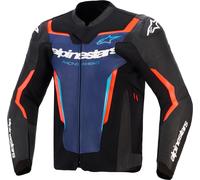 Alpinestars GP Force V2 Motorcycle Leather Jacket, black/blue/red, size 50