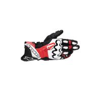 Alpinestars GP Plus R V3 Motorcycle Race Track Leather Gloves - Black/White/Red