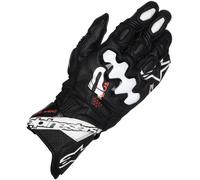 Alpinestars GP Plus R V3 Motorcycle Race Track Leather Gloves - Black / White