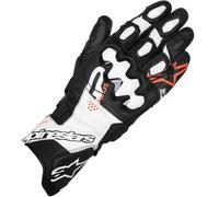 Alpinestars Gp Plus R V3 Motorcycle Gloves, black/white/neon red, size 2XL