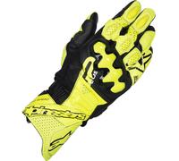 Alpinestars GP Plus R V3 Motorcycle Race Track Leather Gloves - Yellow / Black