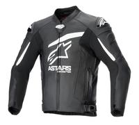 Alpinestars GP Plus R V4 Airflow perforated Motorcycle Leather Jacket, black-white, size 54 for Men