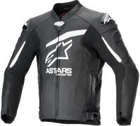 Alpinestars GP Plus R V4 Airflow perforated Motorcycle Leather Jacket, black-white, size 56 for Men