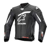 Alpinestars GP Plus R V4 Rideknit perforated Motorcycle Leather Jacket, black-white, size 52 for Men