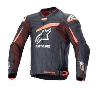 Alpinestars GP Plus R V4 Rideknit perforated Motorcycle Leather Jacket, black-red, size 58 for Men