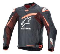 Alpinestars GP Plus R V4 Rideknit Leather Jacket - Black / Red Fluo / White