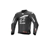Alpinestars GP Plus R V4 Rideknit perforated Motorcycle Leather Jacket, black-white, size 56 for Men