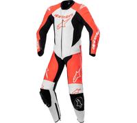 Alpinestars GP Plus V2 Youth 1-Piece Leather Suit, black/white/neon red, size 140