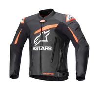 Alpinestars GP Plus V4 Motorcycle Leather Jacket, black-white-red, size 56 for Men