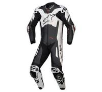 Alpinestars GP Plus V4 Sprint 1 Piece Leather Suit - Black / White / Fluo Red