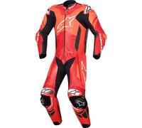Alpinestars GP Plus V4 Sprint 1 Piece Leather Suit - Fluo Red / Mid Red / White