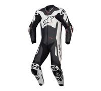 Alpinestars GP Plus V4 Sprint 1-Piece Motorcycle Leather Suit, black-white, size 58 for Men