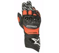 Alpinestars GP PRO R3 Black Red Fluo (1030) Glove Leather Motorcycle Race Gloves