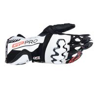 Alpinestars GP Pro R4 Motorcycle Motorbike Leather Gloves Black / White