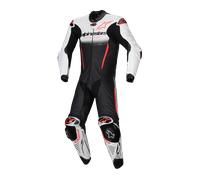 Alpinestars GP-R7 1-Piece Motorcycle Leather Suit, black-white-red, size 60 for Men
