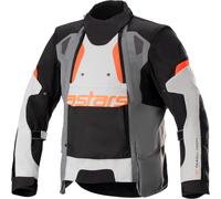 Alpinestars Halo Drystar Waterproof Vented Motorbike Jacket - Grey/Ice/Black