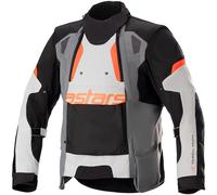 Alpinestars Halo Drystar Waterproof Vented Motorbike Jacket - Grey/Ice/Black