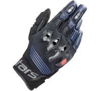 Alpinestars Halo /Harok Motorbike Motorcycle Leather Gloves - Dark Blue / Black