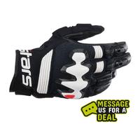 Alpinestars Halo Leather Gloves - Black/White