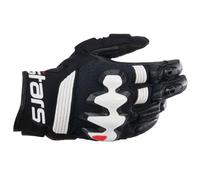 Alpinestars Halo Leather Motorcycle Gloves - Black/White