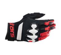 Alpinestars Halo Motorcycle Gloves, black-white-red, size L for Men