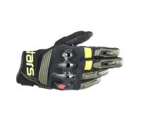 Alpinestars Halo Motorcycle Gloves, black-yellow, size S for Men