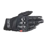 Alpinestars Halo Leather Short Cuff Motorcycle Adventure Riding Gloves Black