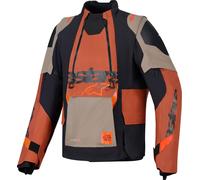 Alpinestars Harok Pro Drystar XF waterproof Motorcycle Textile Jacket, black-orange, size S for Men
