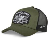 Alpinestars Heritage Trucker Hat Men's Baseball Cap, Army Green/Black, One Size