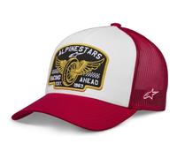 Alpinestars Heritage Patch Fashionable Casual Wear Trucker Cap White / Red