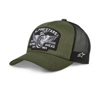 Alpinestars Heritage Patch Trucker Hat Motorcycle Unisex Cap Military/Black