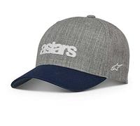 Alpinestars - History, Men's Visor Cap, Mens, Cap with Visor, 1211-81020, Grey Heat./Blue, One Size