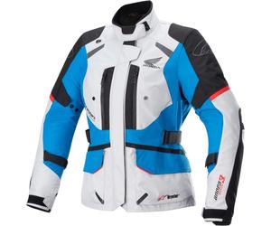Alpinestars Honda Andes v3 Drystar waterproof Ladies Motorcycle Textile Jacket, grey-red-blue, size XL for Women