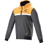 Alpinestars Honda Chrome Motorcycle Textile Jacket, grey-orange, size S