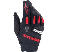 Alpinestars Honda Full Bore Motocross Gloves, black-red, size L for Men