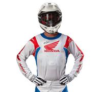 Alpinestars Honda Racer Iconic Jersey White Bright Blue Bright Red