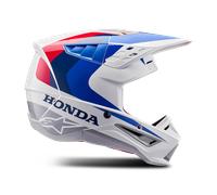 Alpinestars SM5 Honda Motocross Helmet, white-red-blue, size M for Men