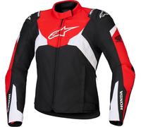 Alpinestars Honda Stella T-Jaws V4 waterproof Ladies Motorcycle Textile Jacket, black/red, size XS