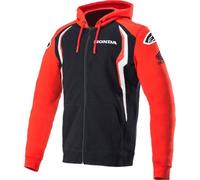 Alpinestars Honda Zip Hoodie (Black/Red, 4XL), Black/Red, XXXXL
