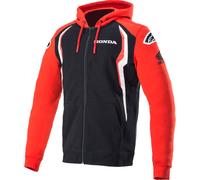 Alpinestars Honda Zip Hoodie, black-red, size 5XL for Men