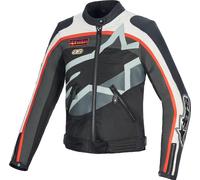 Alpinestars Idles waterrepellent Ladies Motorcycle Textile Jacket, black-white-red, size XL for Men