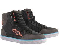 Alpinestars J-6 Canvas Waterproof Motorcycle Shoes, black-grey, size 40