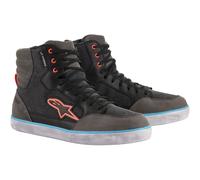Alpinestars J-6 Waterproof Riding Motorbike Leather Shoes Black Anthracite Blue