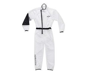Alpinestars Kart Rain Suit, Men's Rain Suit for Karting, Durable Waterproof Polyester, Zip with Velcro Fastening and Stitches, Laminated, XL